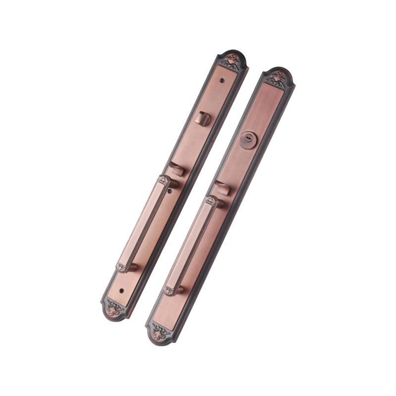 9810XL-07 双拉手哑光黄铜色别墅专用插芯锁